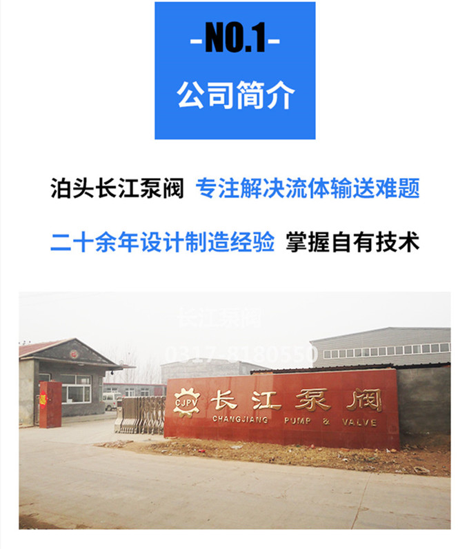 泊頭長江齒輪泵工廠的大門